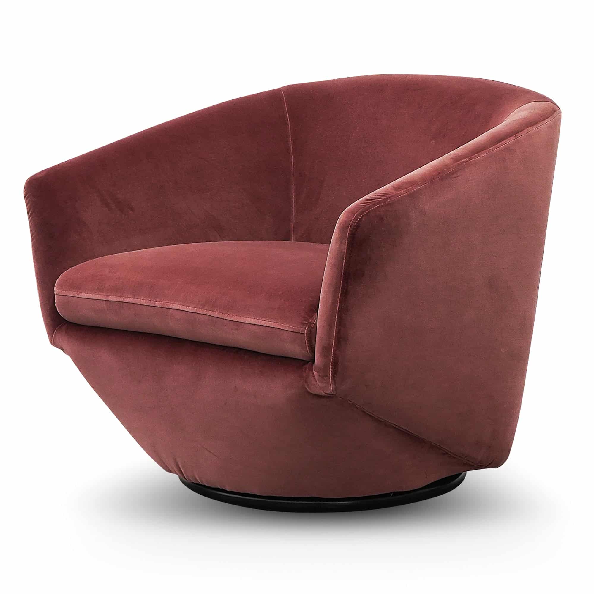 Swivel Lounge Chair – Blood Orange