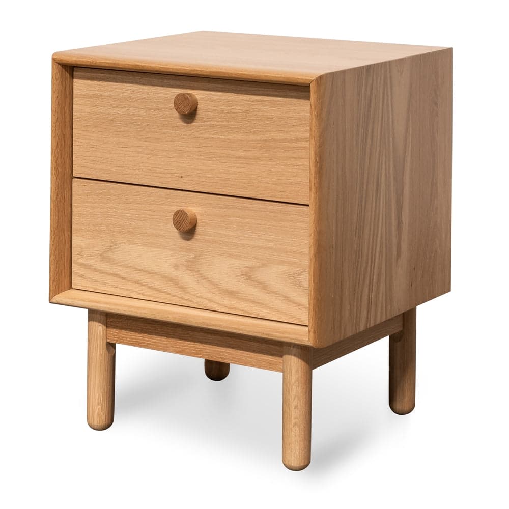 2 Drawer Side Table – Oak