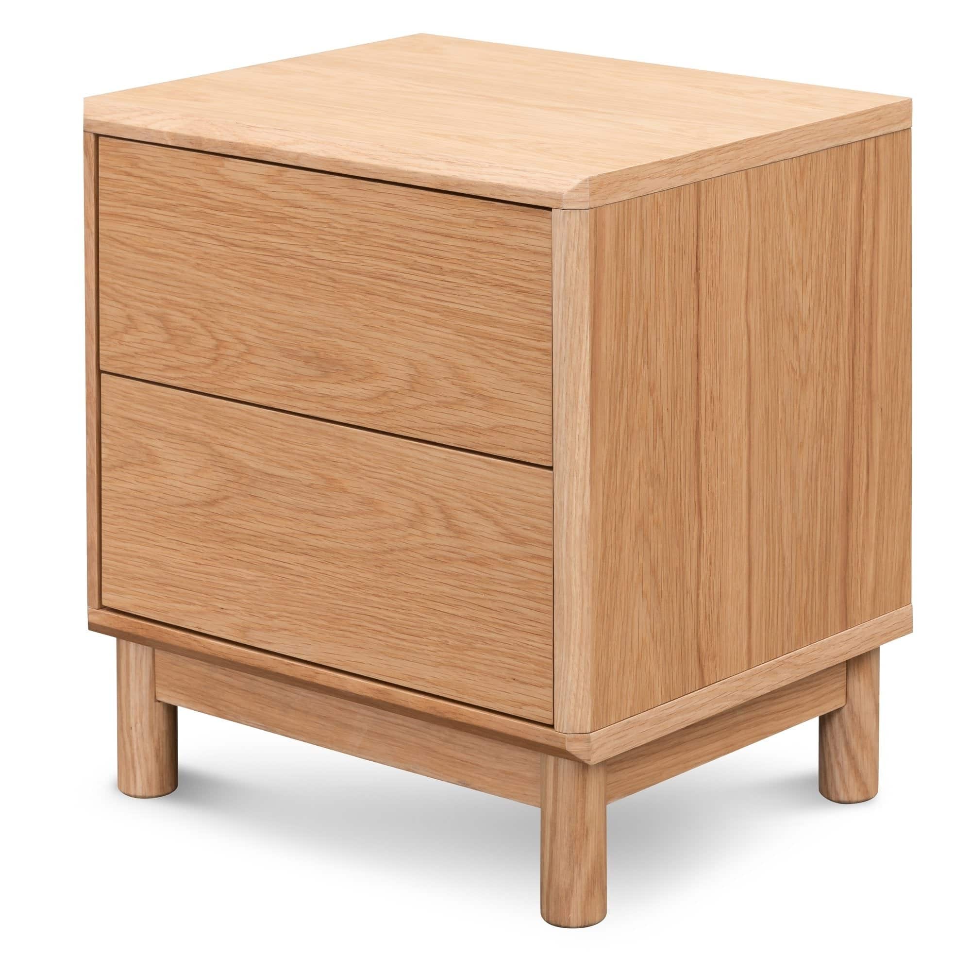 Bedside Table – Natural Oak (48cm (W) x 39.5cm (D) x 52cm (H))