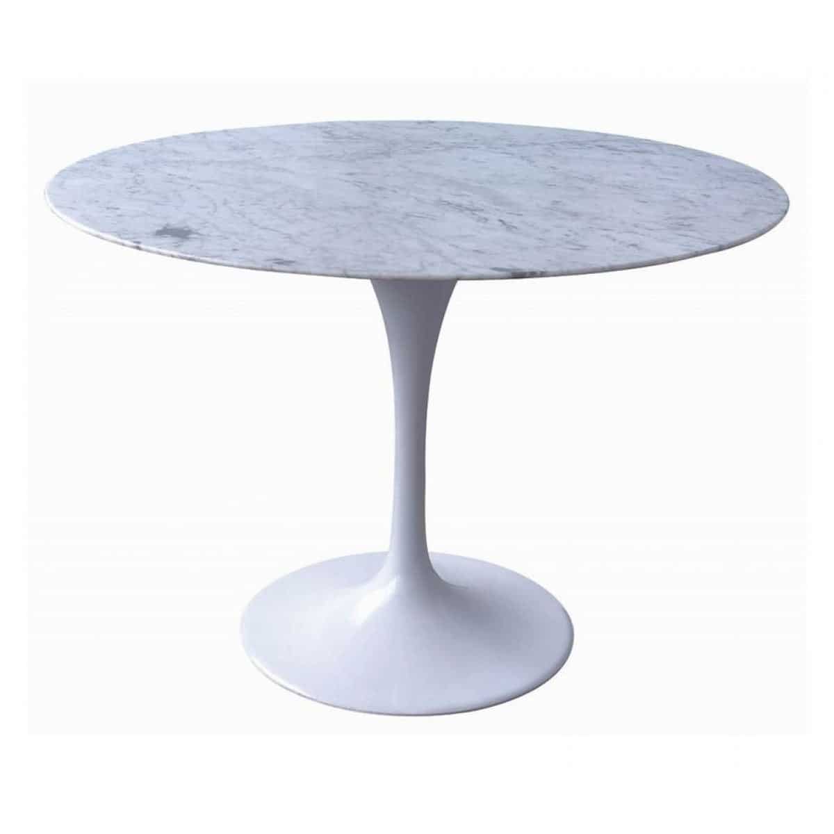 Marble Dining Table 100cm – Aluminium