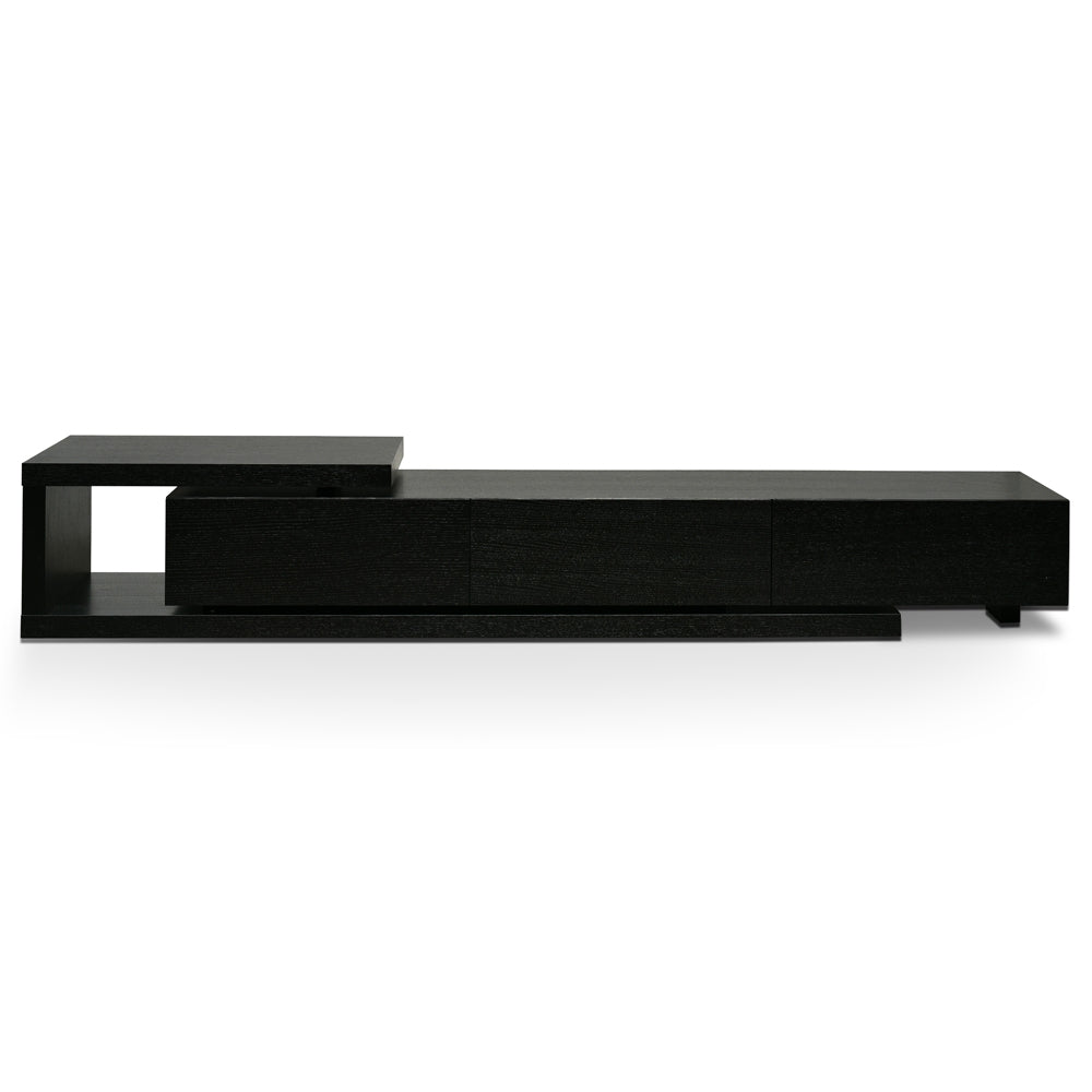 Lowline 2.4-3.07m Entertainment TV Unit – Full Black