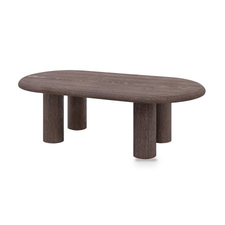 2.1m Dining Table - Dark Brown — view 1